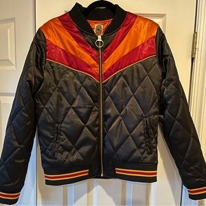 Classic Rock Couture Black Bomber Jacket